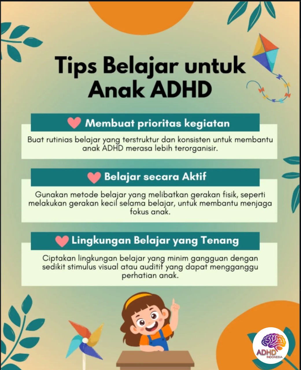 Strategi Belajar yang Cocok untuk Anak ADHD di Kabupaten Kapuas